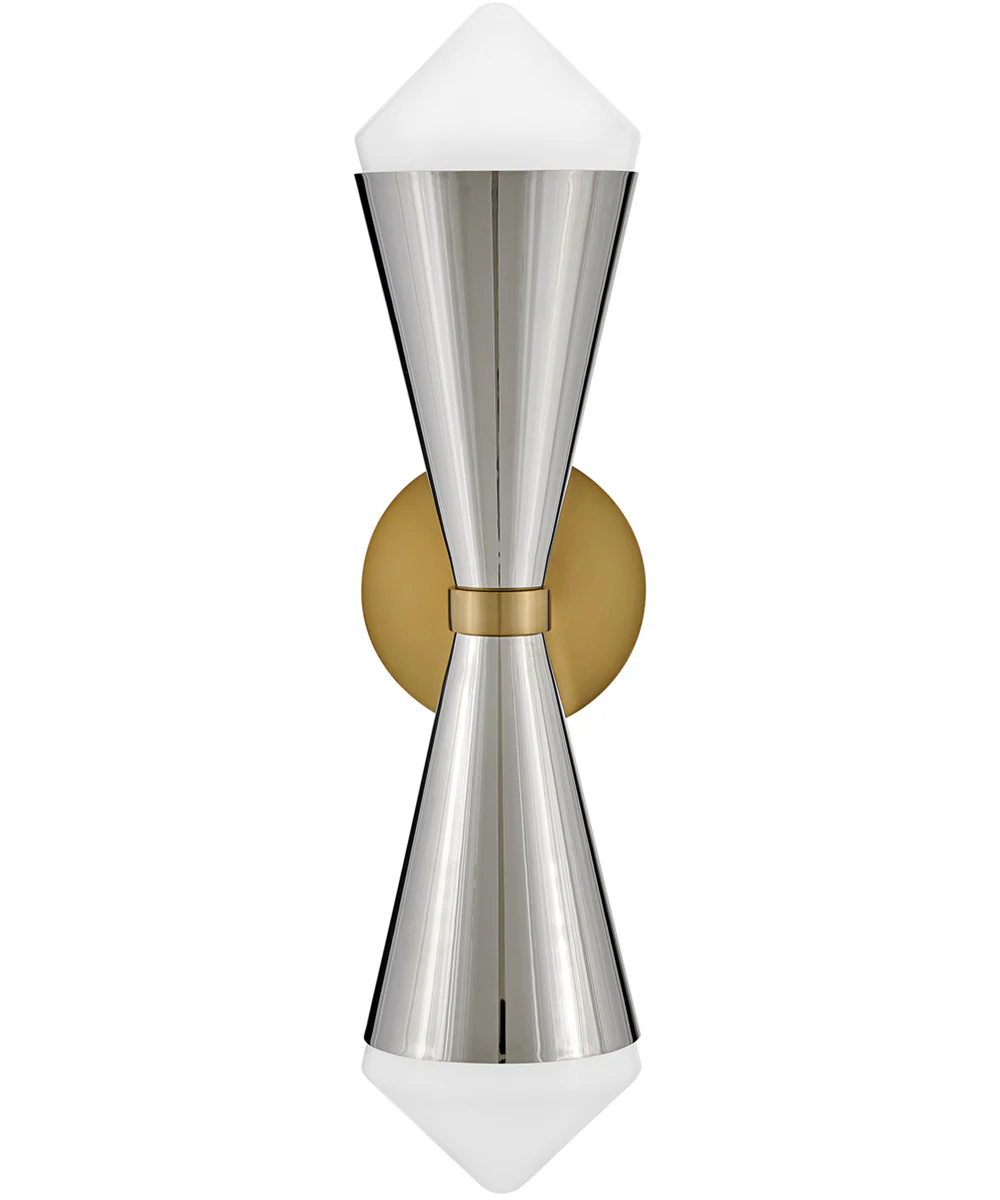 Betty 2-Light Large Two Light Sconce in Polished Nickel - Image 6