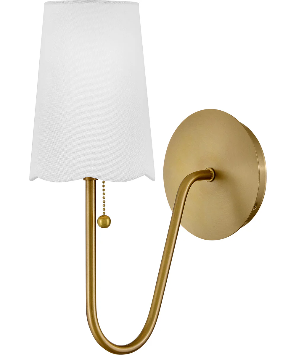 Bliss 1-Light Medium Single Light Sconce in Lacquered Brass - Image 2