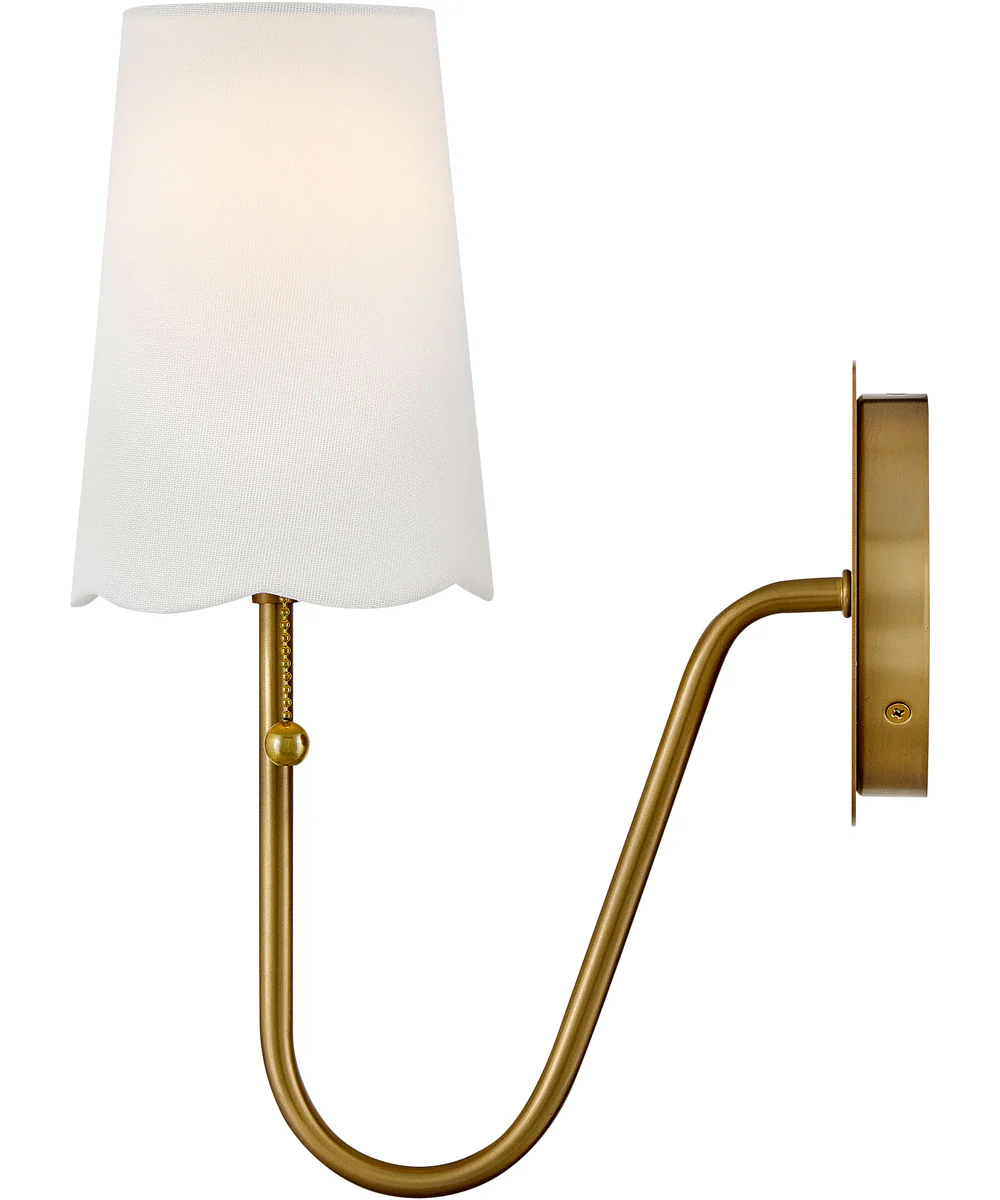 Bliss 1-Light Medium Single Light Sconce in Lacquered Brass - Image 4