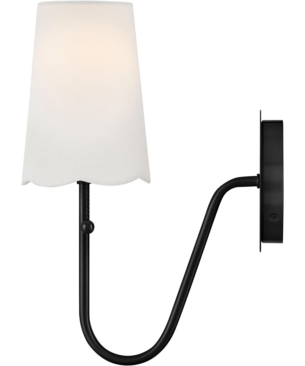 Bliss 1-Light Medium Single Light Scone in Black - Image 4