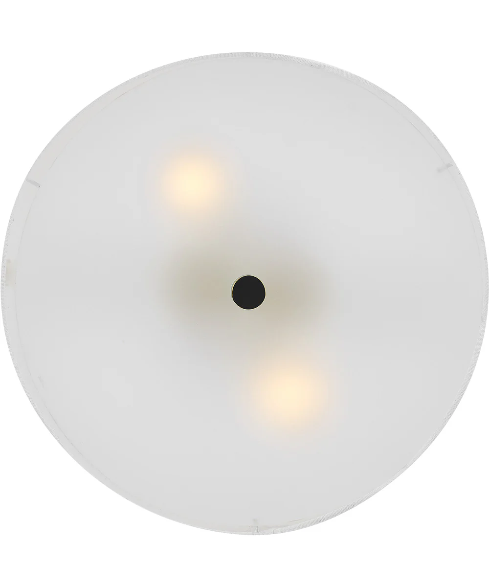 Bliss 2-Light Medium Semi-Flush Mount in Black - Image 4