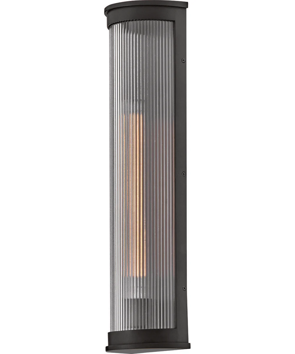 Bluffton 1-Light Large Wall Mount Lantern in Black - Image 4