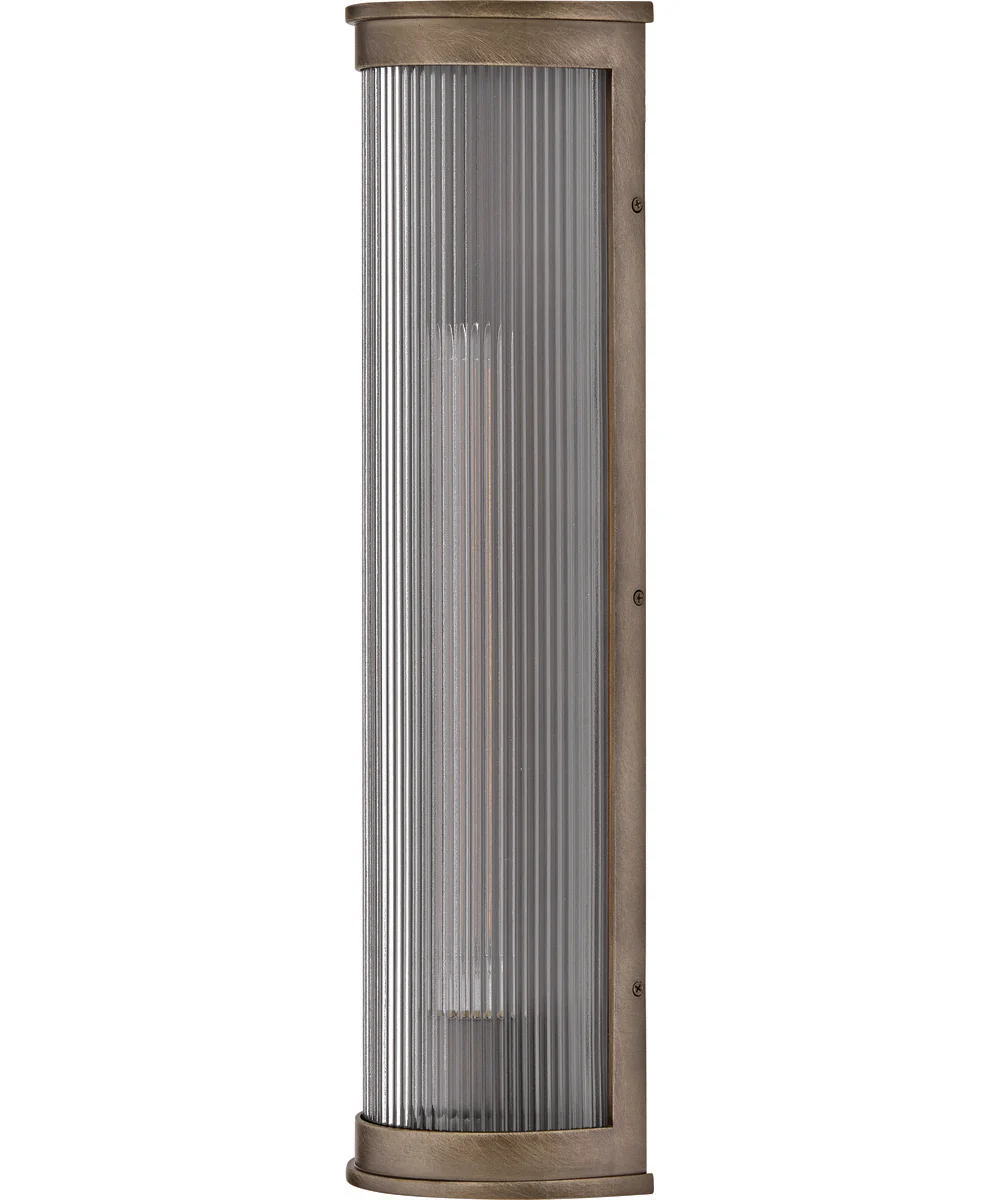 Bluffton 1-Light Large Wall Mount Lantern in Burnished Bronze - Image 2