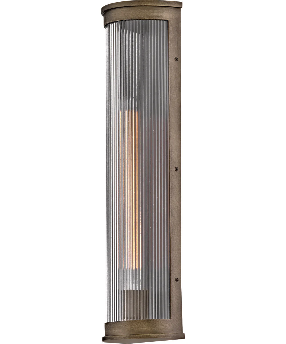 Bluffton 1-Light Large Wall Mount Lantern in Burnished Bronze - Image 4