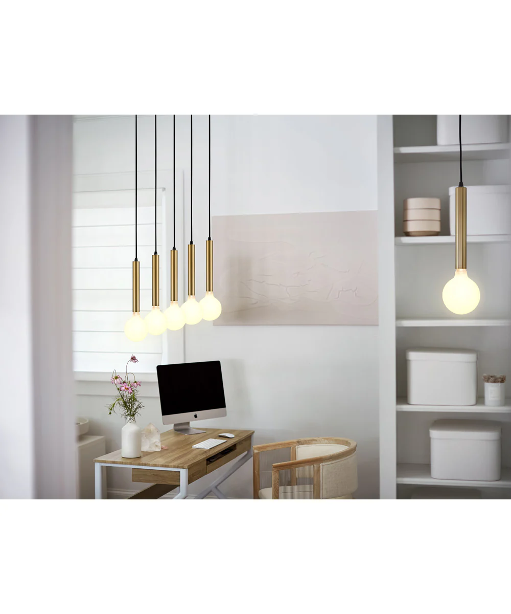 Bobbie 1-Light Extra Small Single Light Pendant in Lacquered Brass - Image 2