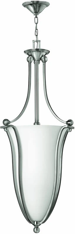 18"W Bolla 6-Light Foyer Pendant Brushed Nickel