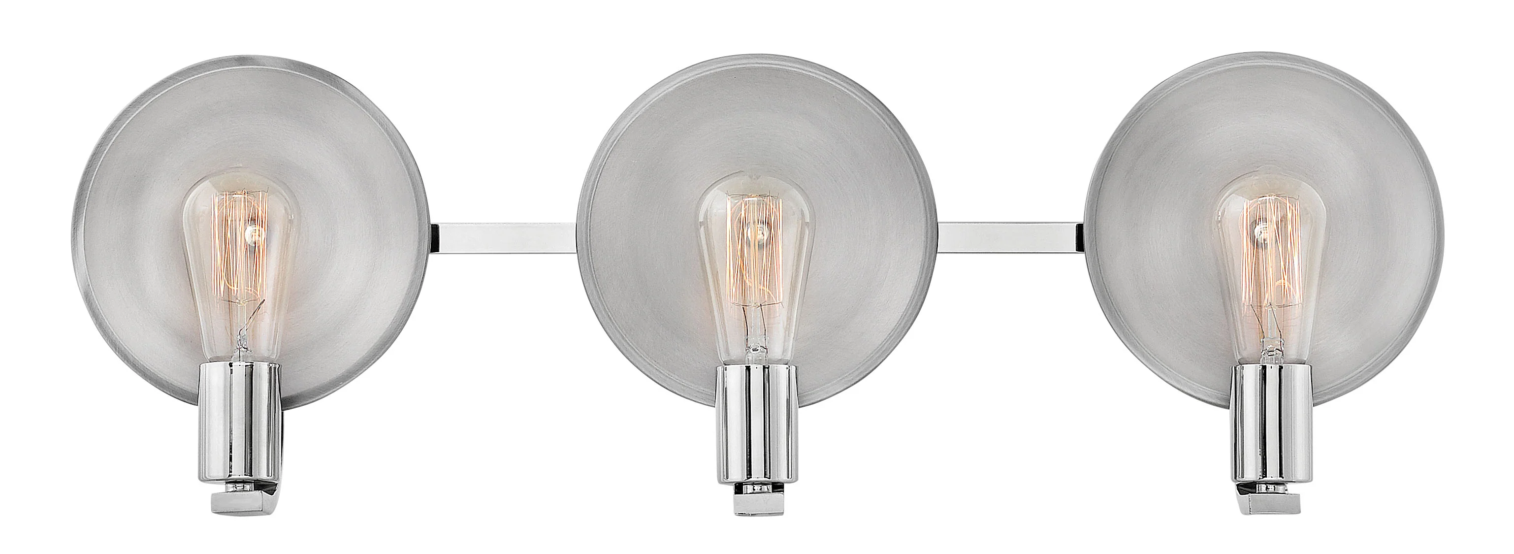 27"W Boyer 3-Light Bath Three Light in Polished Nickel