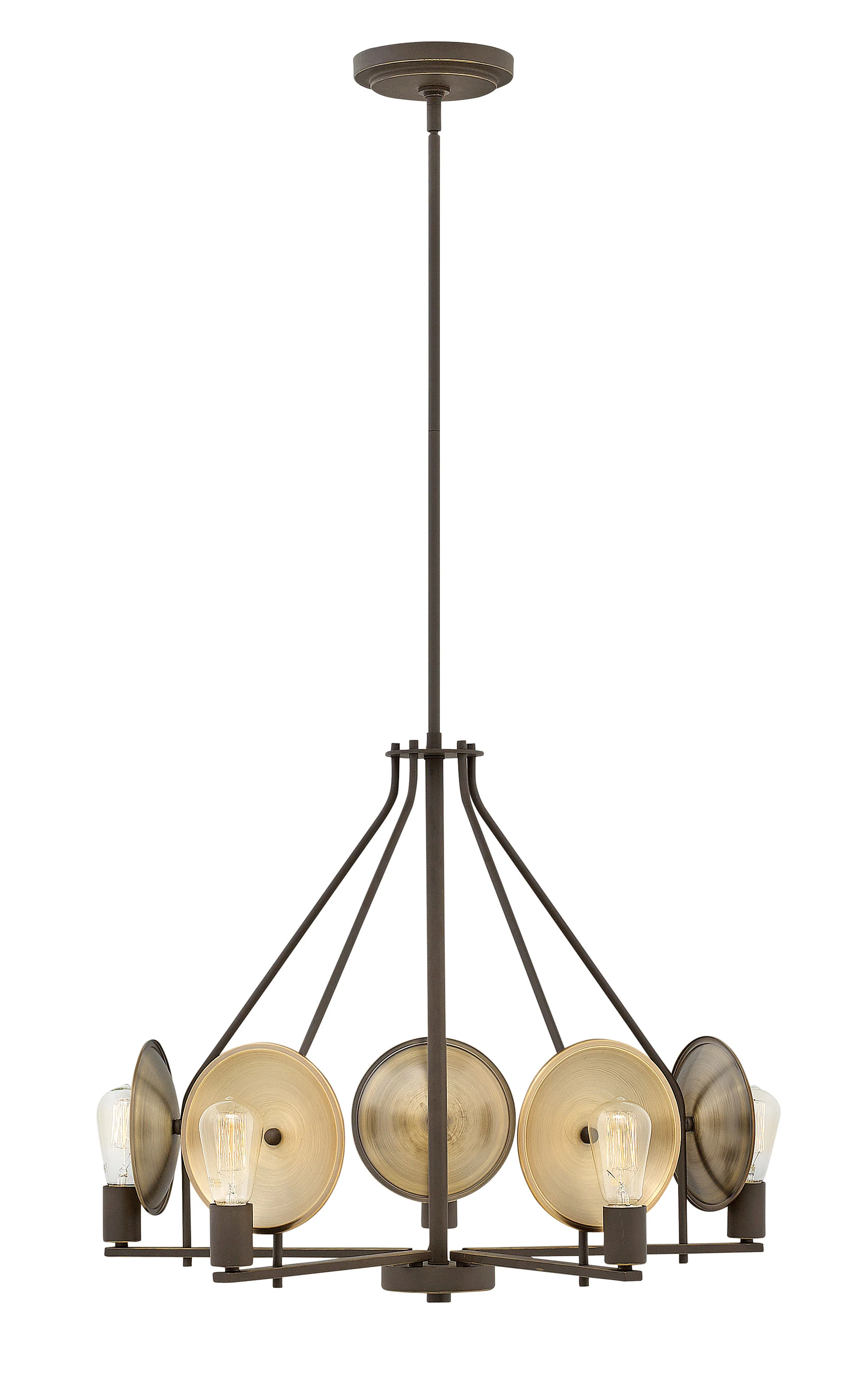 28"W Boyer 5-Light Single Tier in Oil Rubbed Bronze