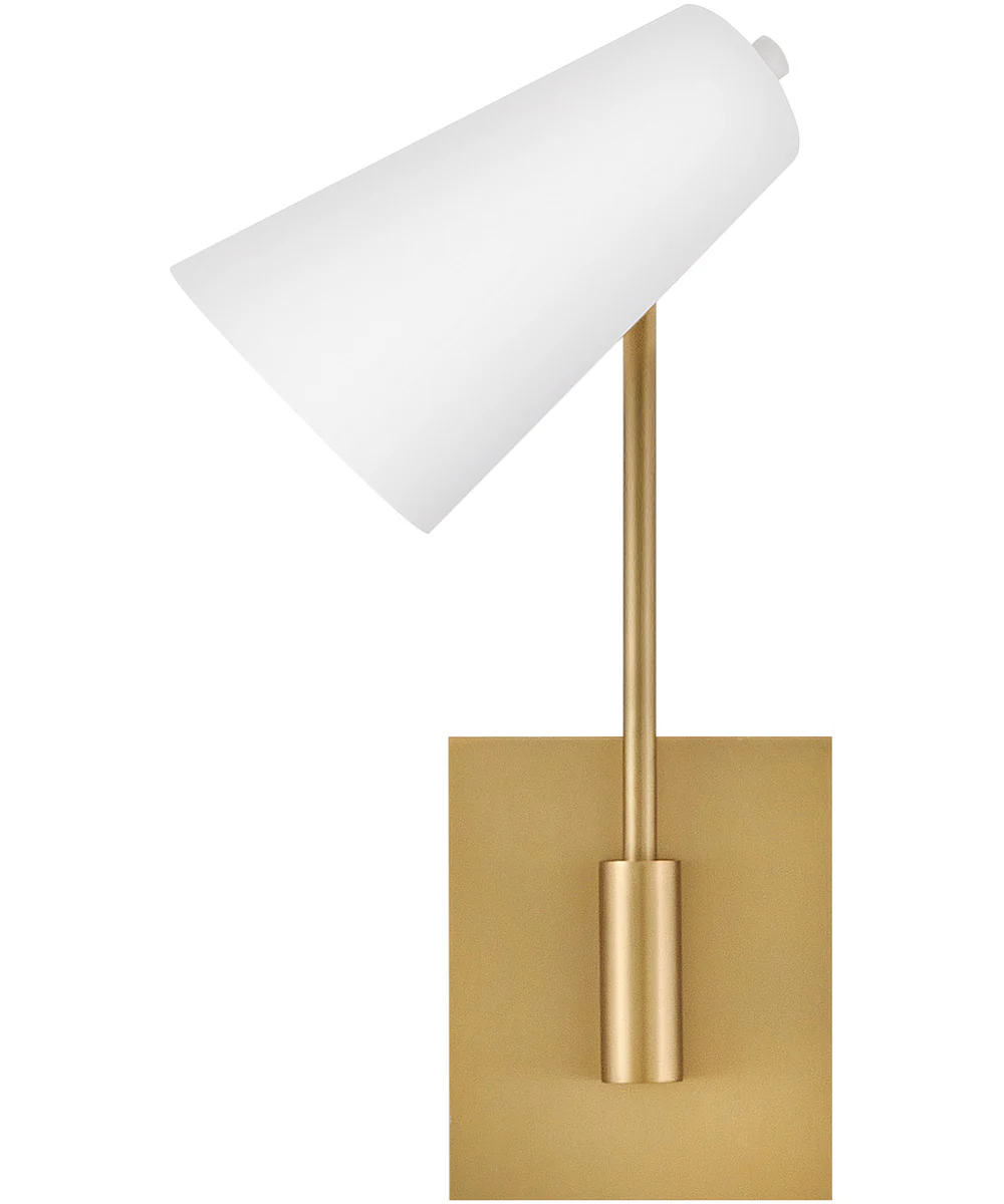 Bray 1-Light Medium Swing Arm Single Light Sconce in Lacquered Brass - Image 6
