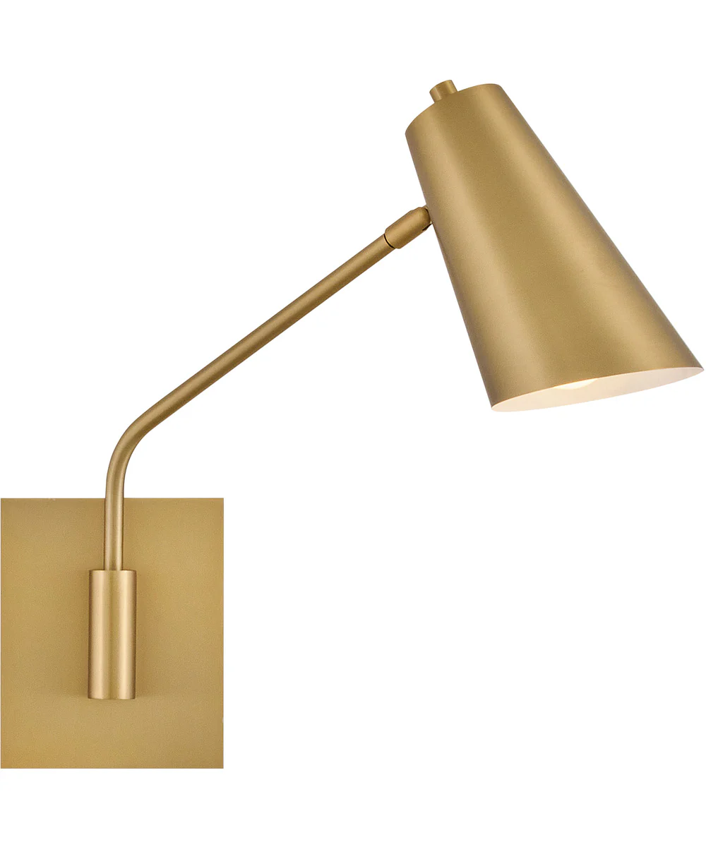 Bray 1-Light Medium Swing Arm Single Light Sconce in Lacquered Brass - Image 9