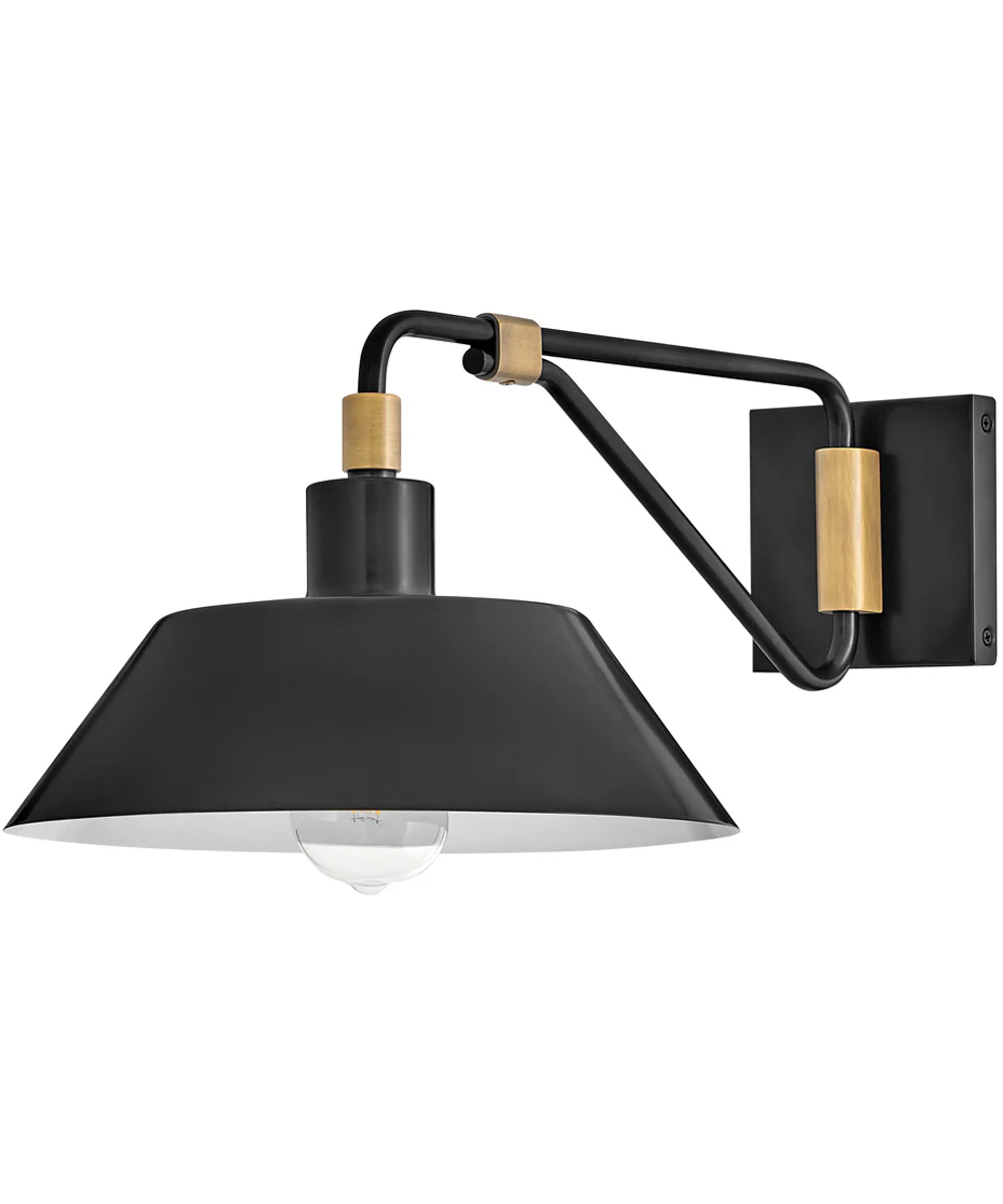 Brewster 1-Light Medium Wall Mount Barn Light in Black Oxide - Image 2