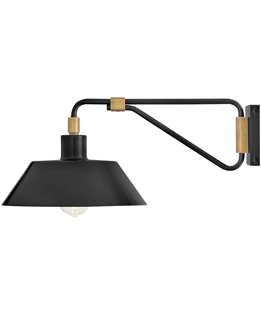 Brewster 1-Light Medium Wall Mount Barn Light in Black Oxide - Image 3