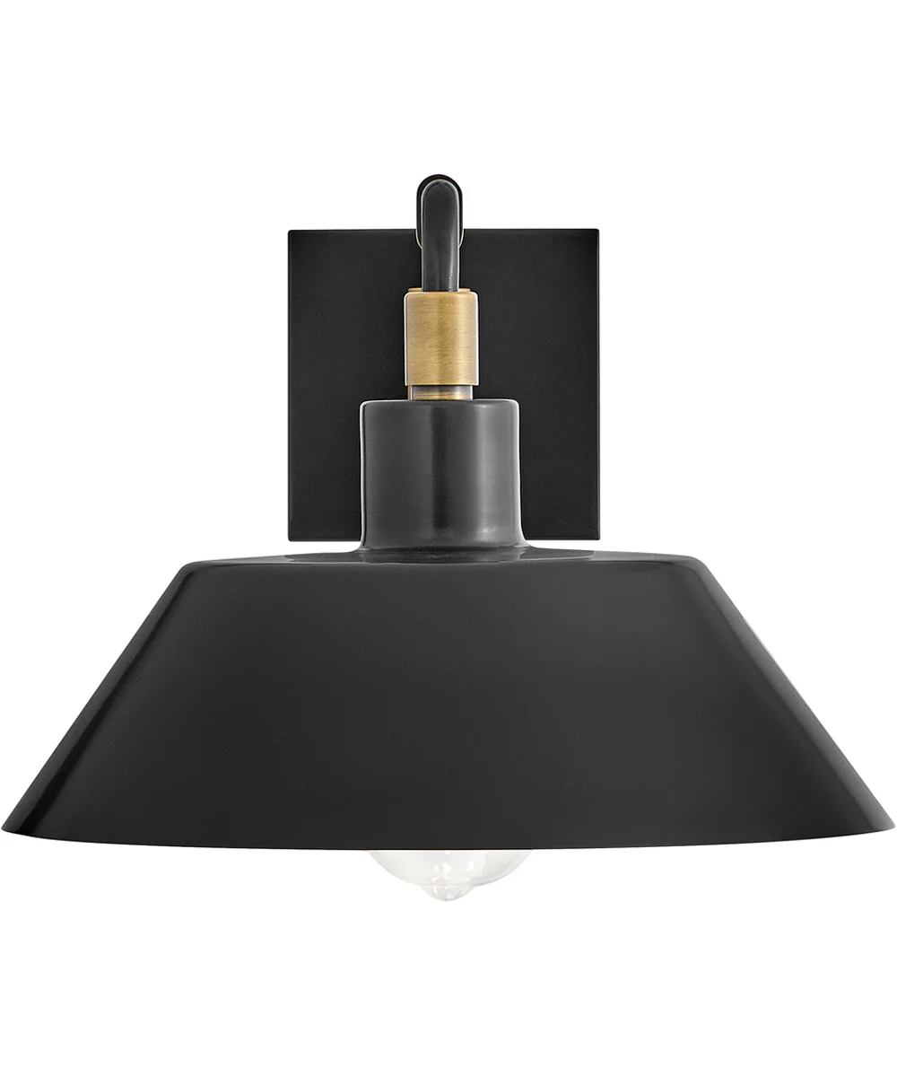 Brewster 1-Light Medium Wall Mount Barn Light in Black Oxide - Image 4