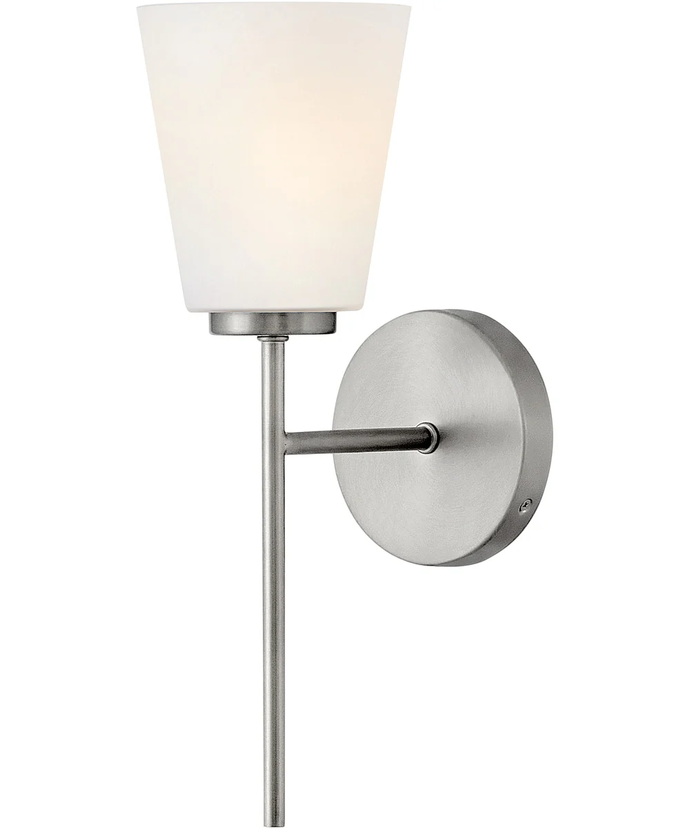 Bri 1-Light Medium Single Light Vanity in Brushed Nickel - Image 2