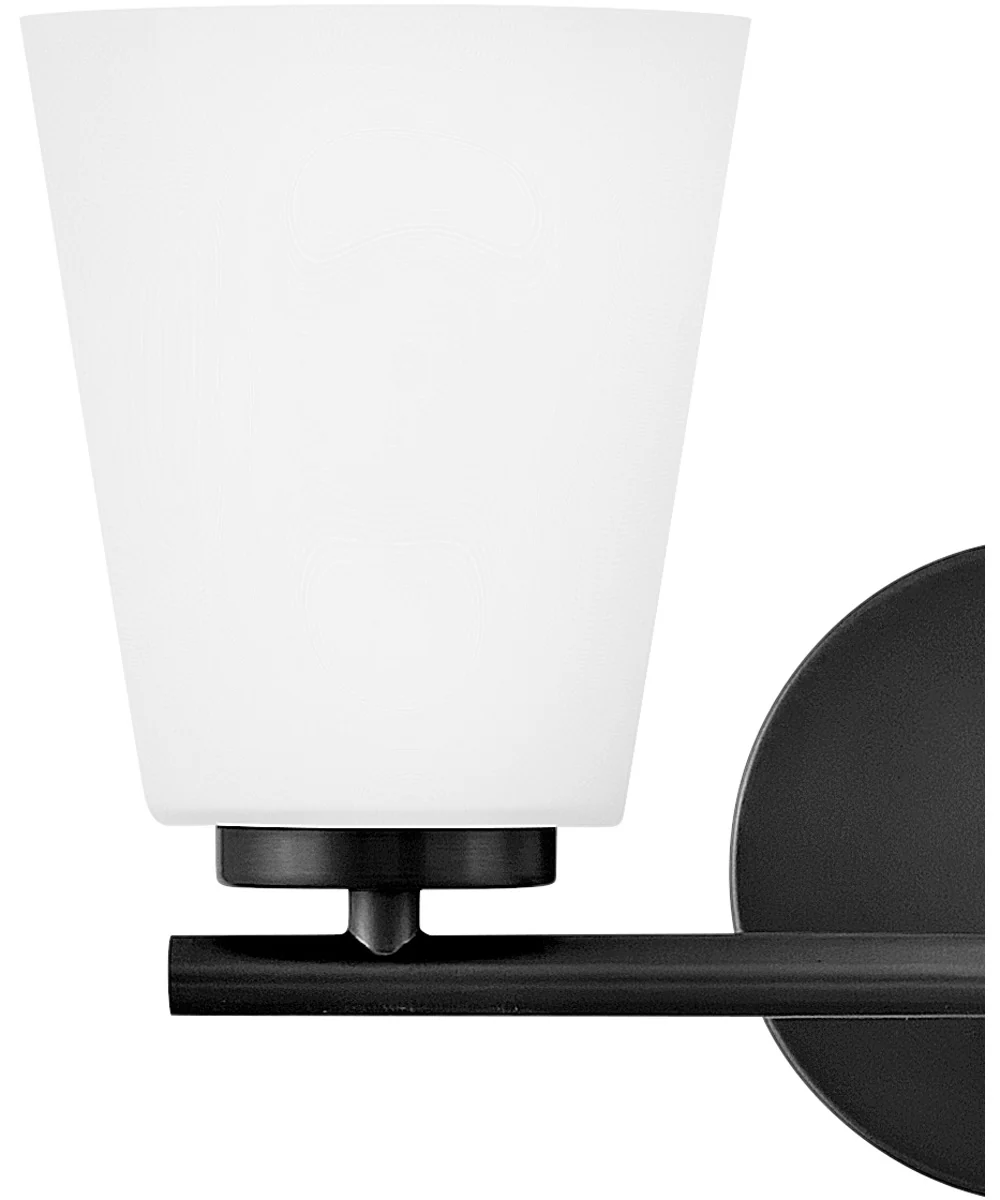 Bri 2-Light Small Two Light Vanity in Black - Image 6