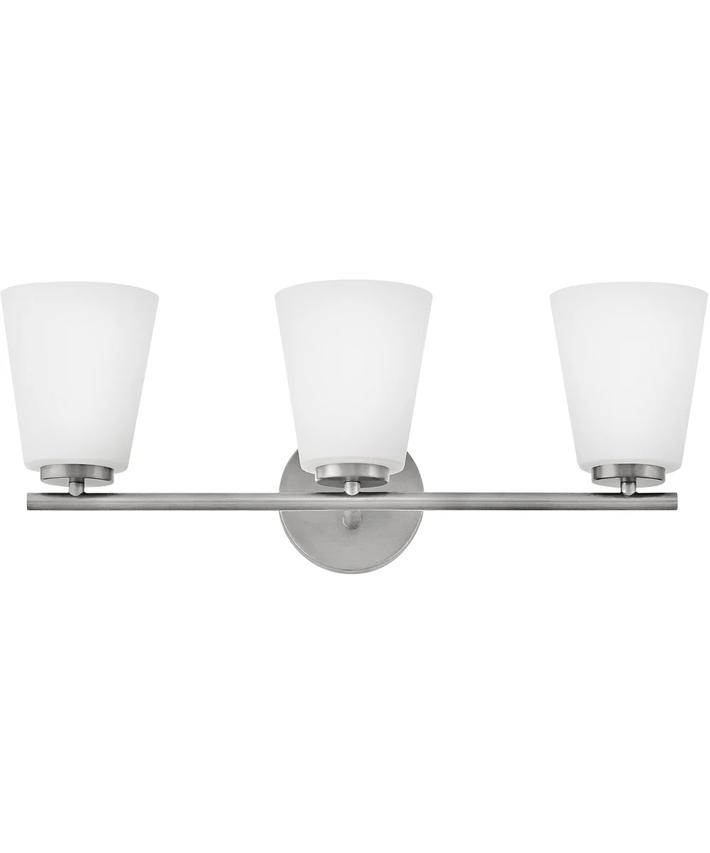 Bri 3-Light Medium Three Light Vanity in Brushed Nickel - Image 3
