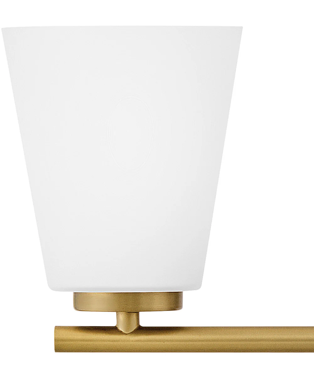 Bri 3-Light Medium Three Light Vanity in Lacquered Brass - Image 6