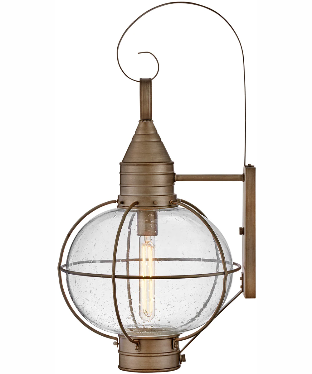 Cape Cod 1-Light Large Wall Mount Lantern in Burnished Bronze - Image 3