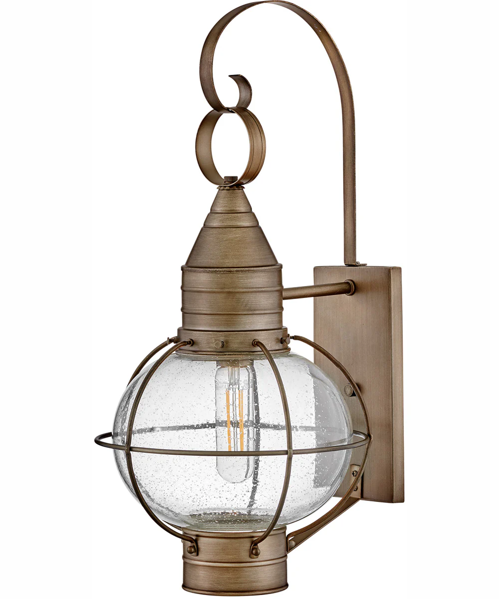 Cape Cod 1-Light Medium Wall Mount Lantern in Burnished Bronze - Image 2