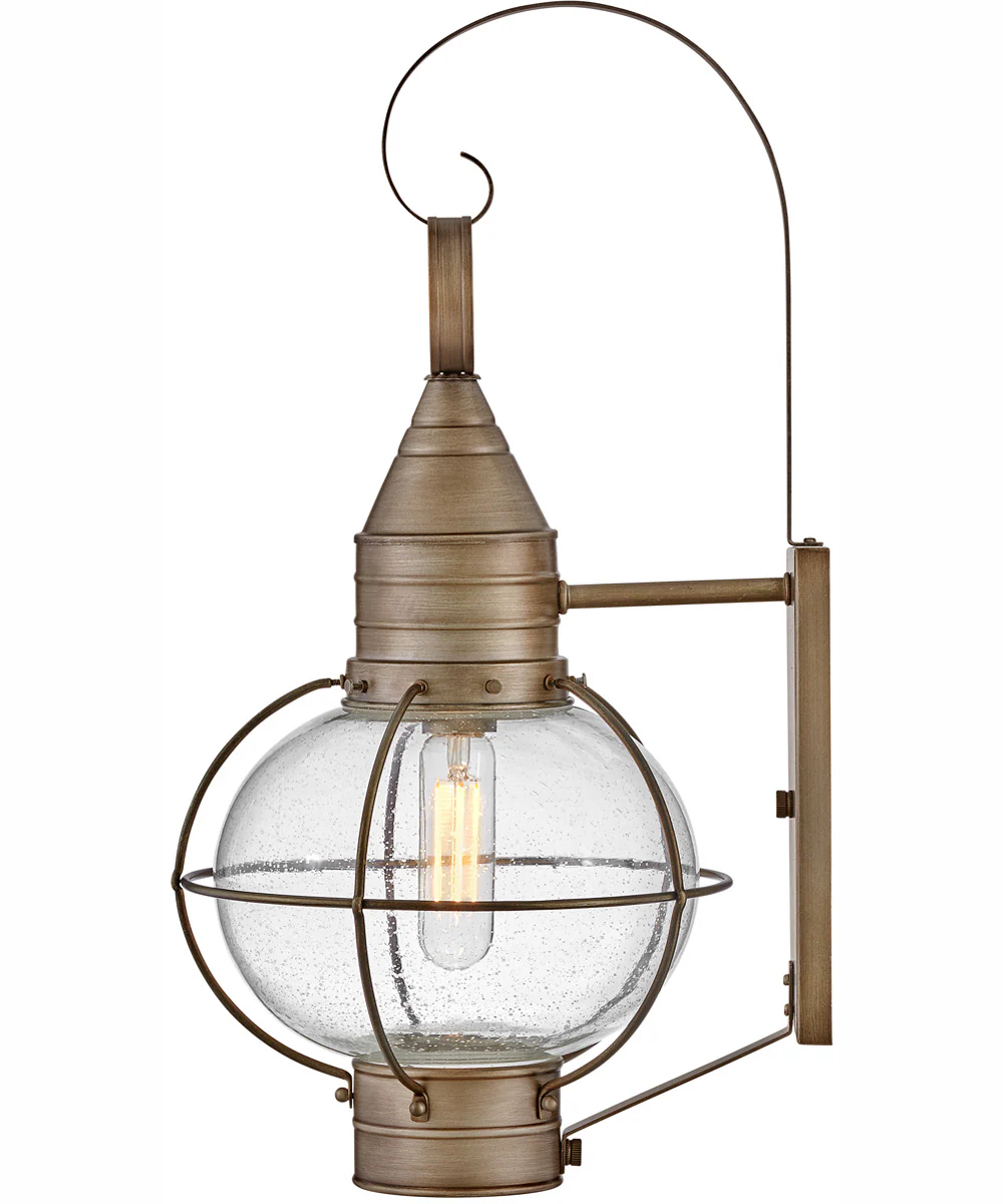 Cape Cod 1-Light Medium Wall Mount Lantern in Burnished Bronze - Image 3
