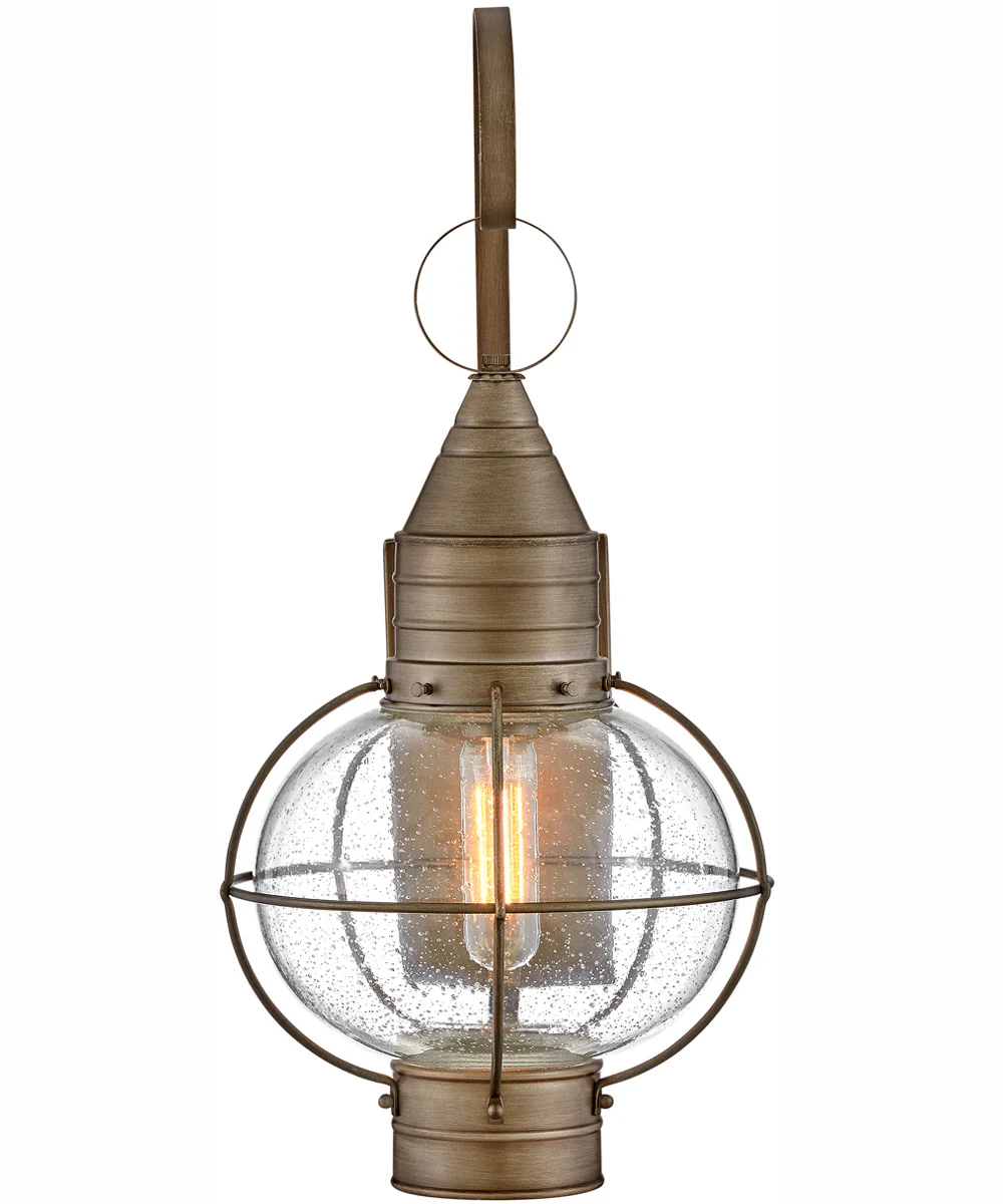 Cape Cod 1-Light Medium Wall Mount Lantern in Burnished Bronze - Image 4