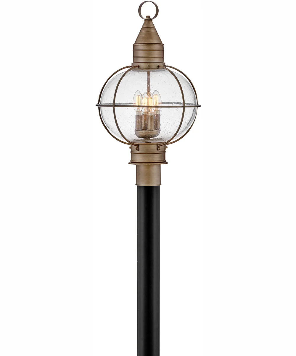Cape Cod 4-Light Large Post Top or Pier Mount Lantern in Burnished Bronze