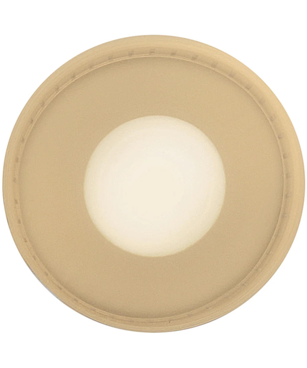 Casey 1-Light Small Flush Mount in Lacquered Brass - Image 4