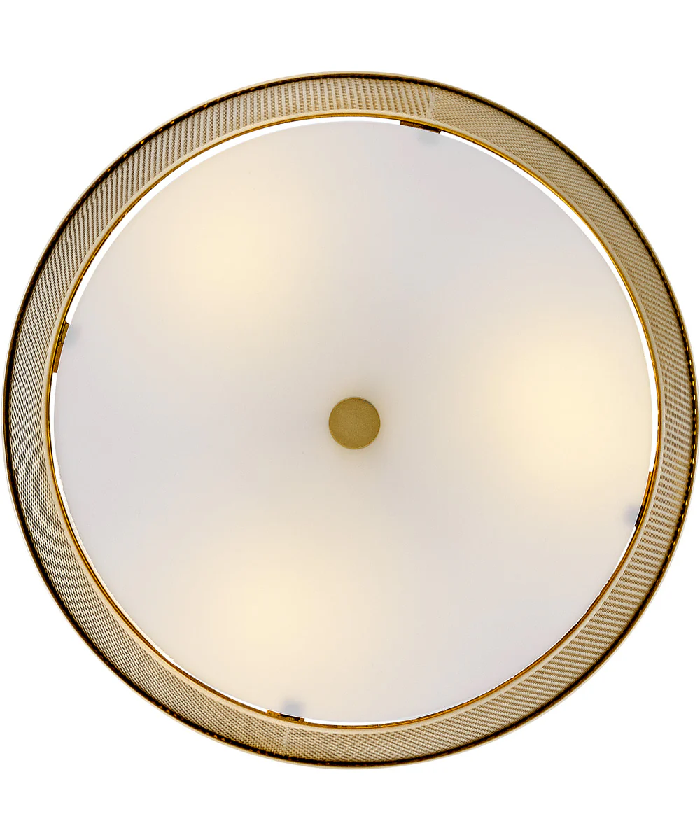 Cash 3-Light Medium Semi-Flush Mount in Lacquered Brass - Image 4