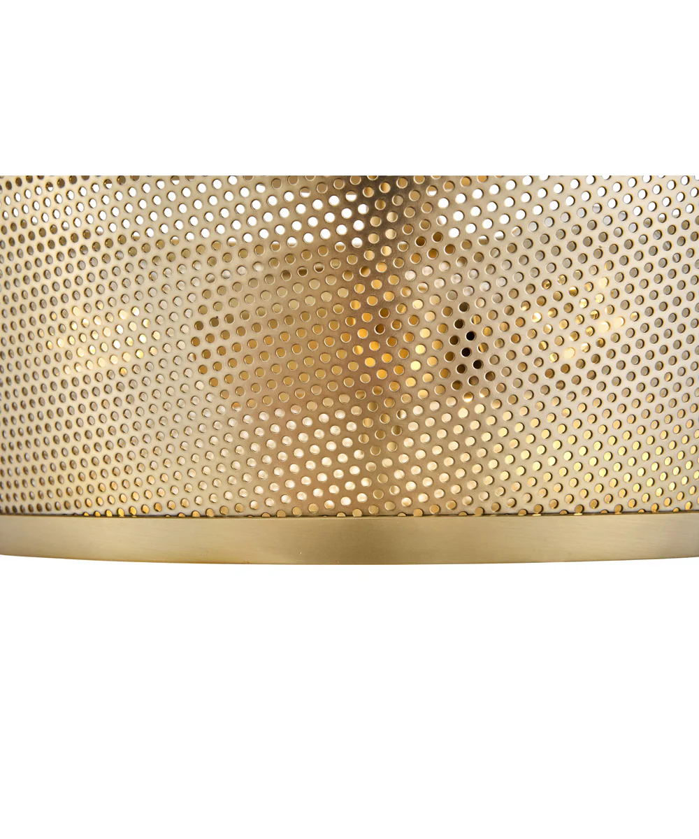 Cash 3-Light Medium Semi-Flush Mount in Lacquered Brass - Image 6