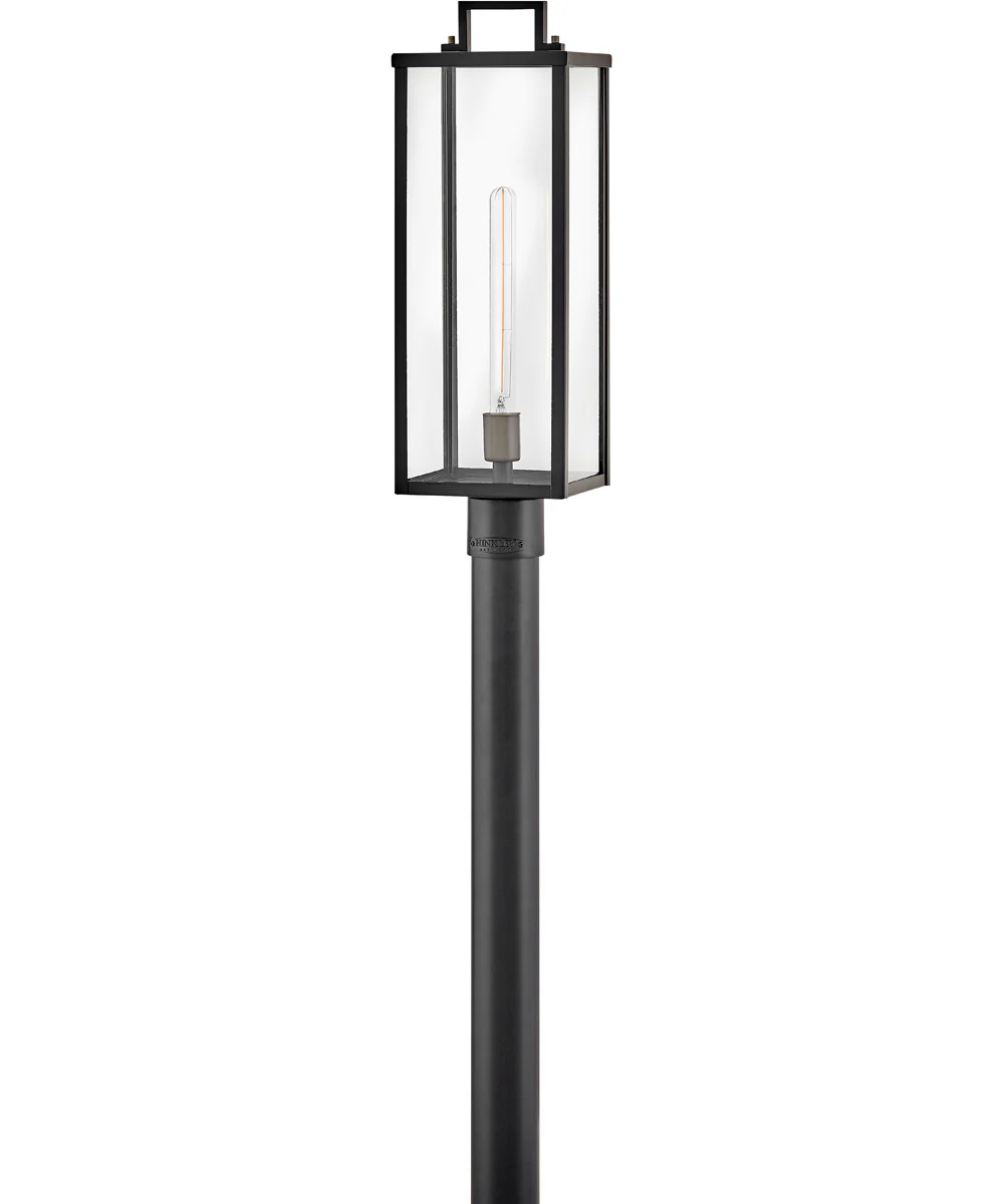 Catalina 1-Light Large Post Mount Lantern in Black - Image 2