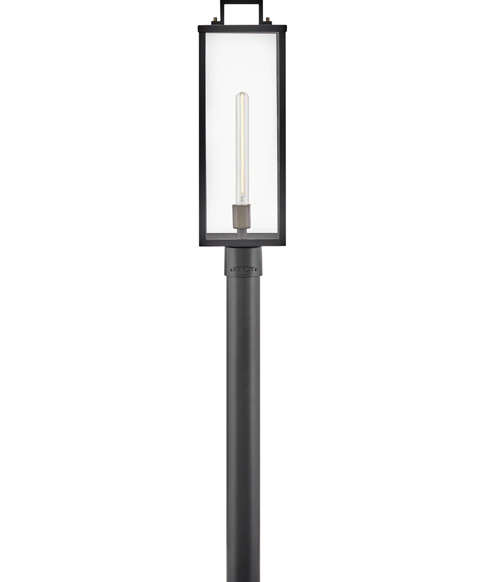 Catalina 1-Light Large Post Mount Lantern in Black - Image 3