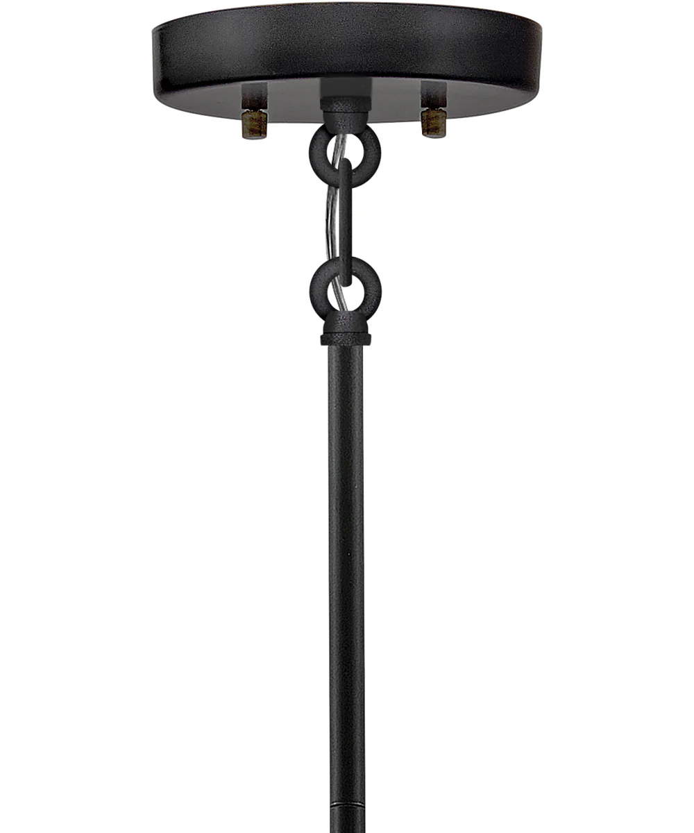 Catalina 1-Light Medium Hanging Lantern in Black - Image 4