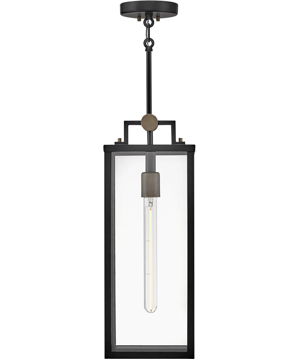 Catalina 1-Light Medium Hanging Lantern in Black - Image 5