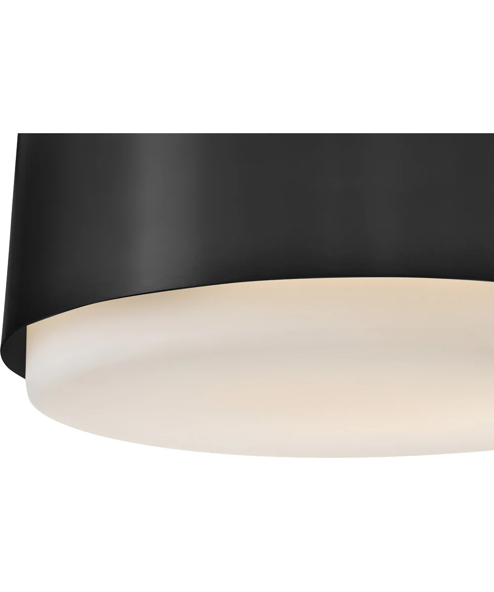 Cedric 2-Light Small Semi-Flush Mount in Black - Image 5
