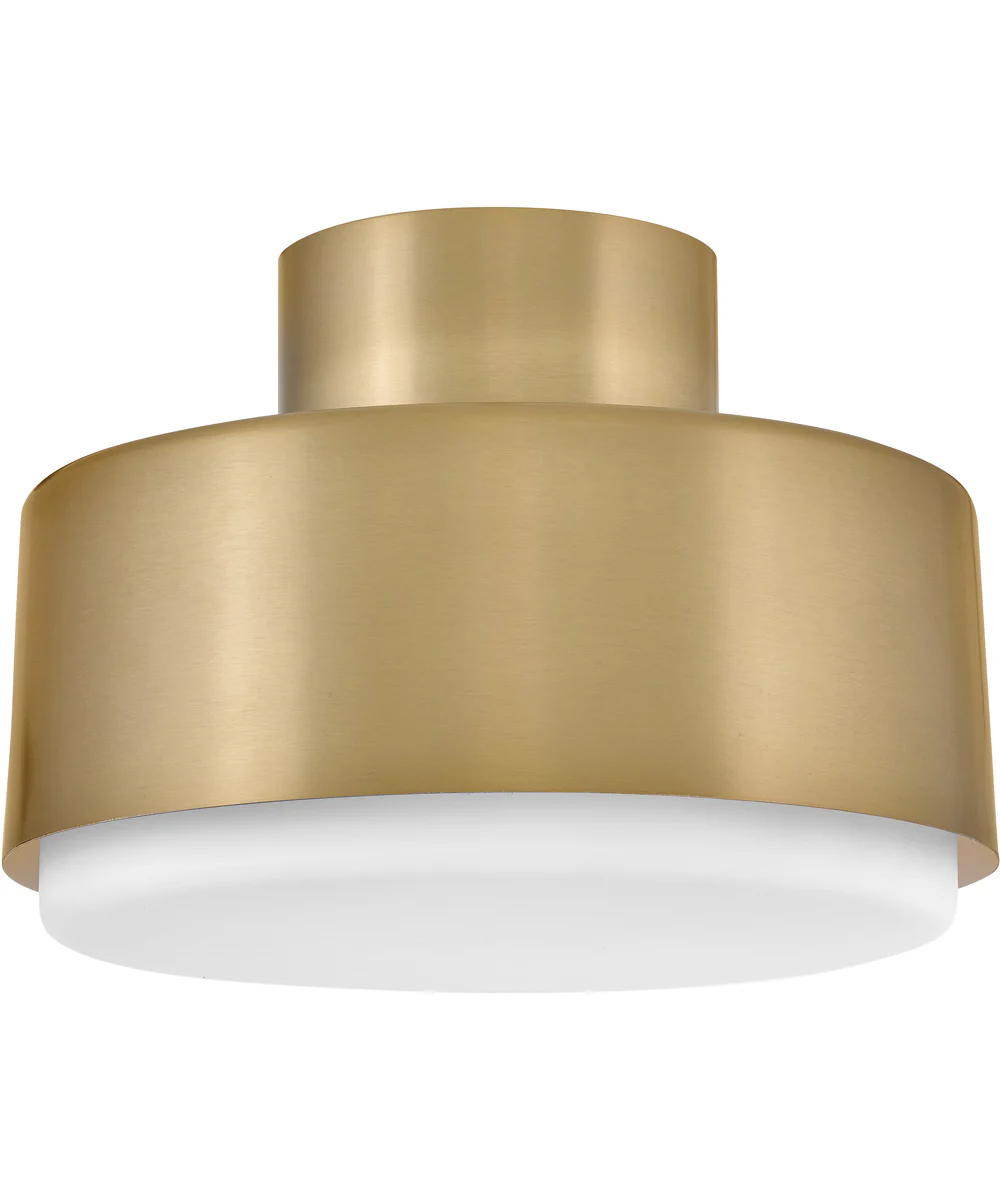 Cedric 2-Light Small Semi-Flush Mount in Lacquered Brass - Image 2