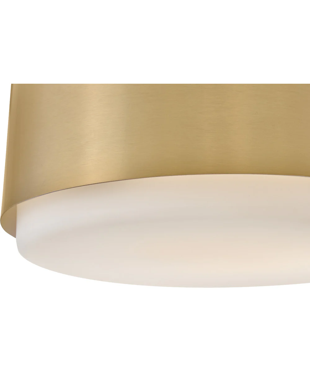 Cedric 2-Light Small Semi-Flush Mount in Lacquered Brass - Image 5