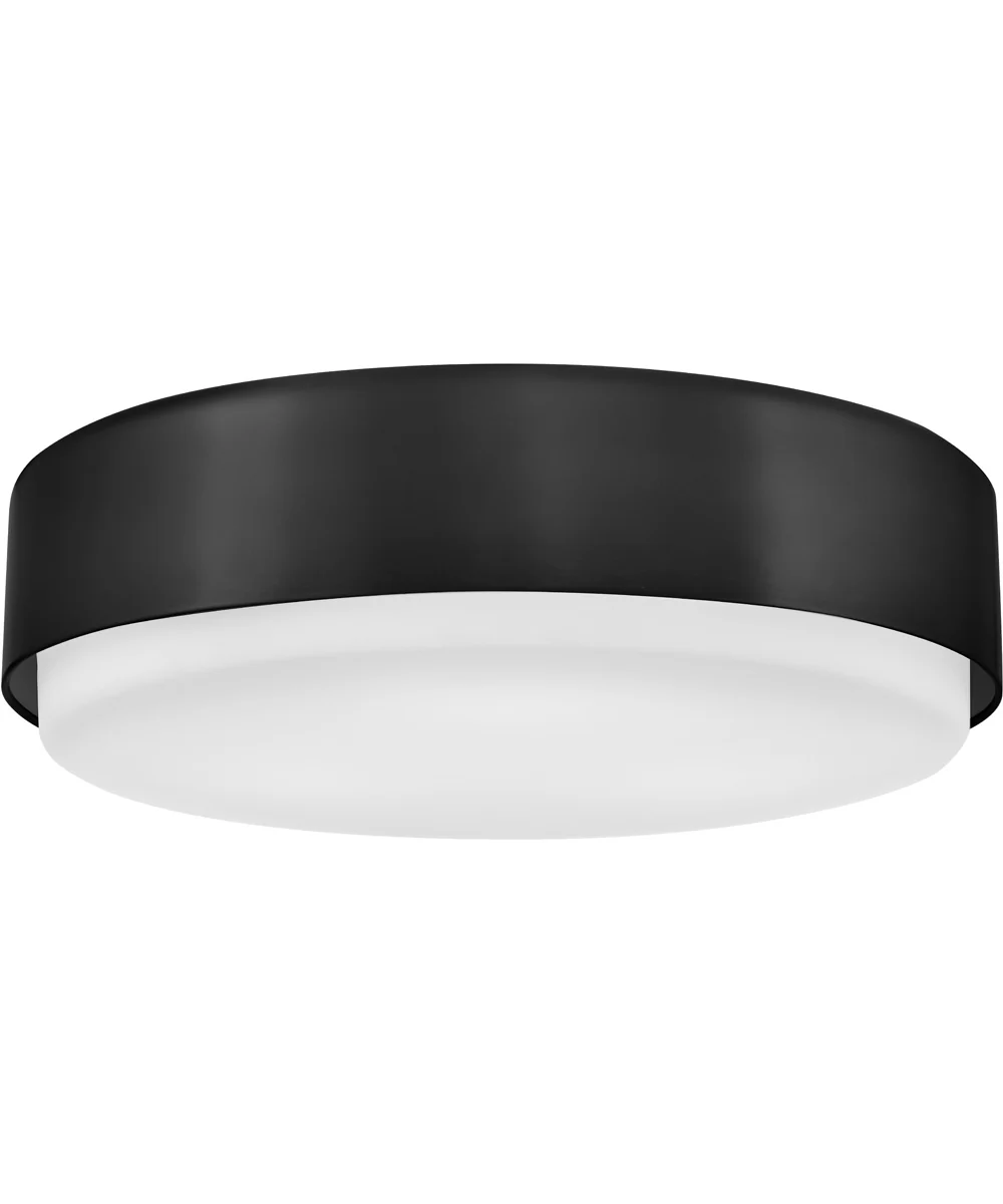 Cedric 3-Light Medium Flush Mount in Black - Image 2