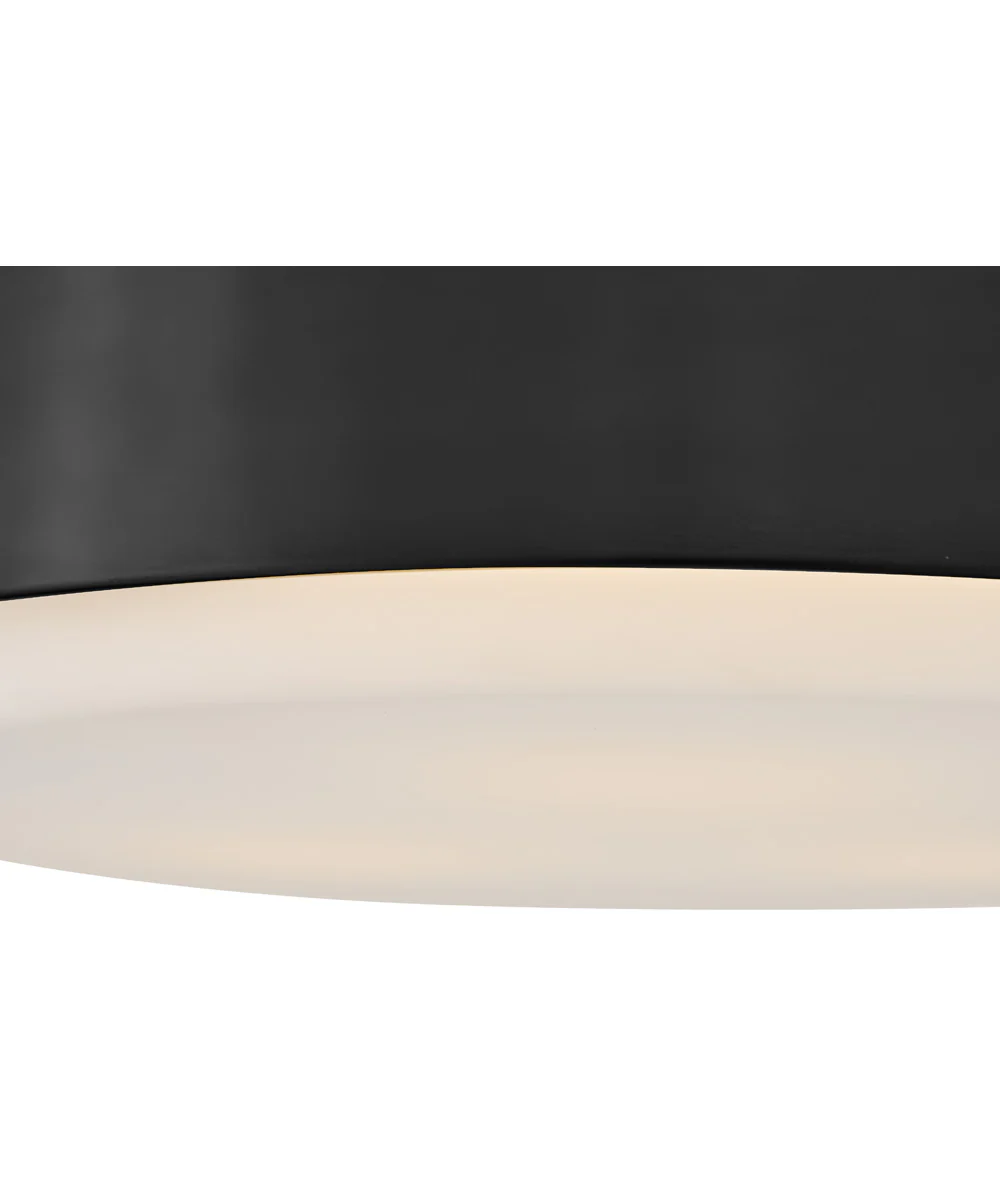 Cedric 3-Light Medium Flush Mount in Black - Image 5