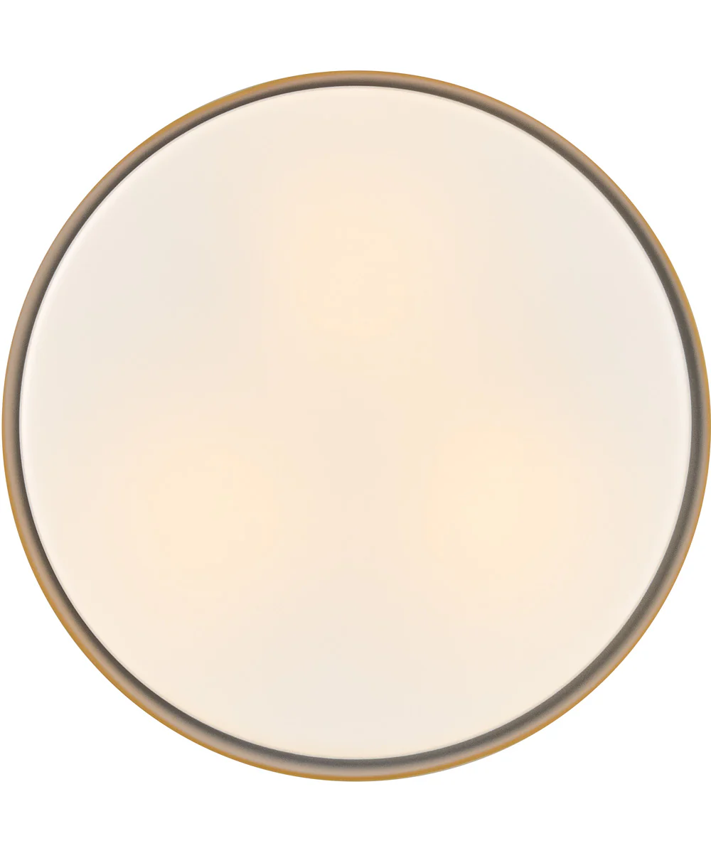 Cedric 3-Light Medium Flush Mount in Lacquered Brass - Image 4