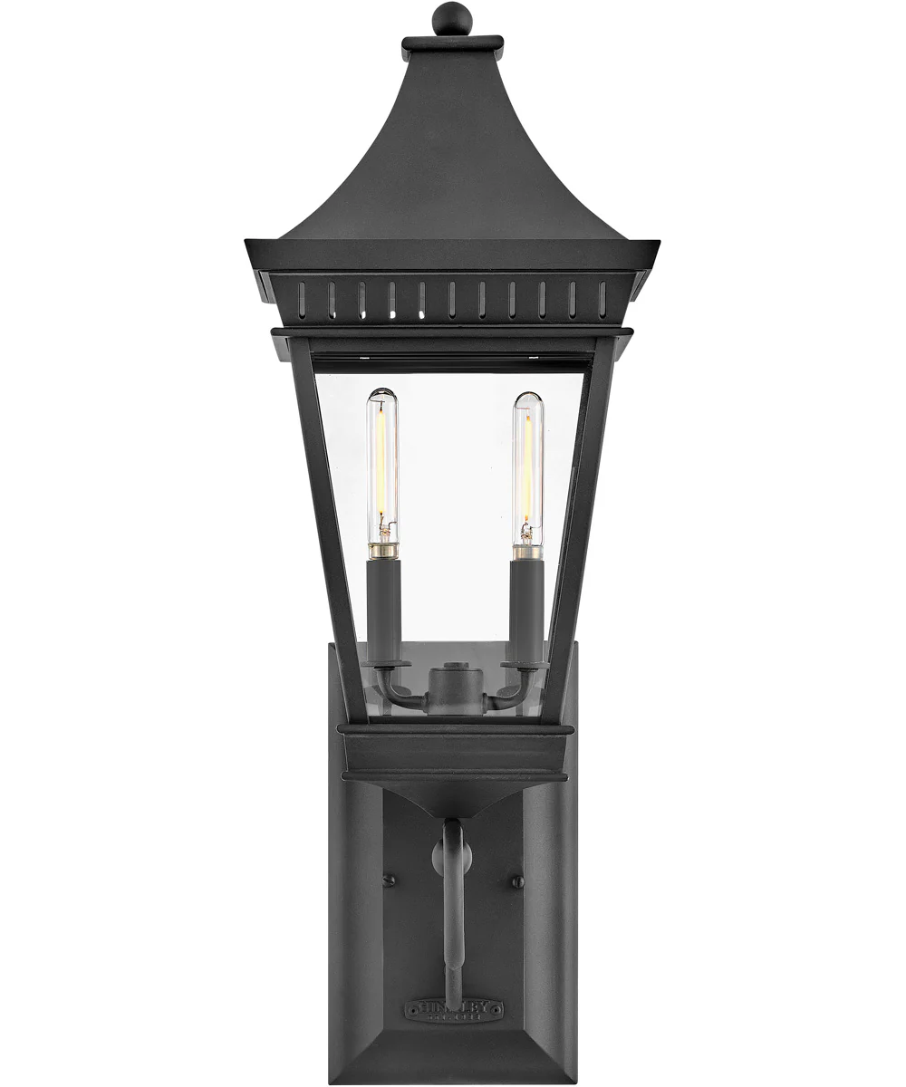 Chapel Hill 2-Light Large Wall Mount Lantern in Museum Black - Image 4