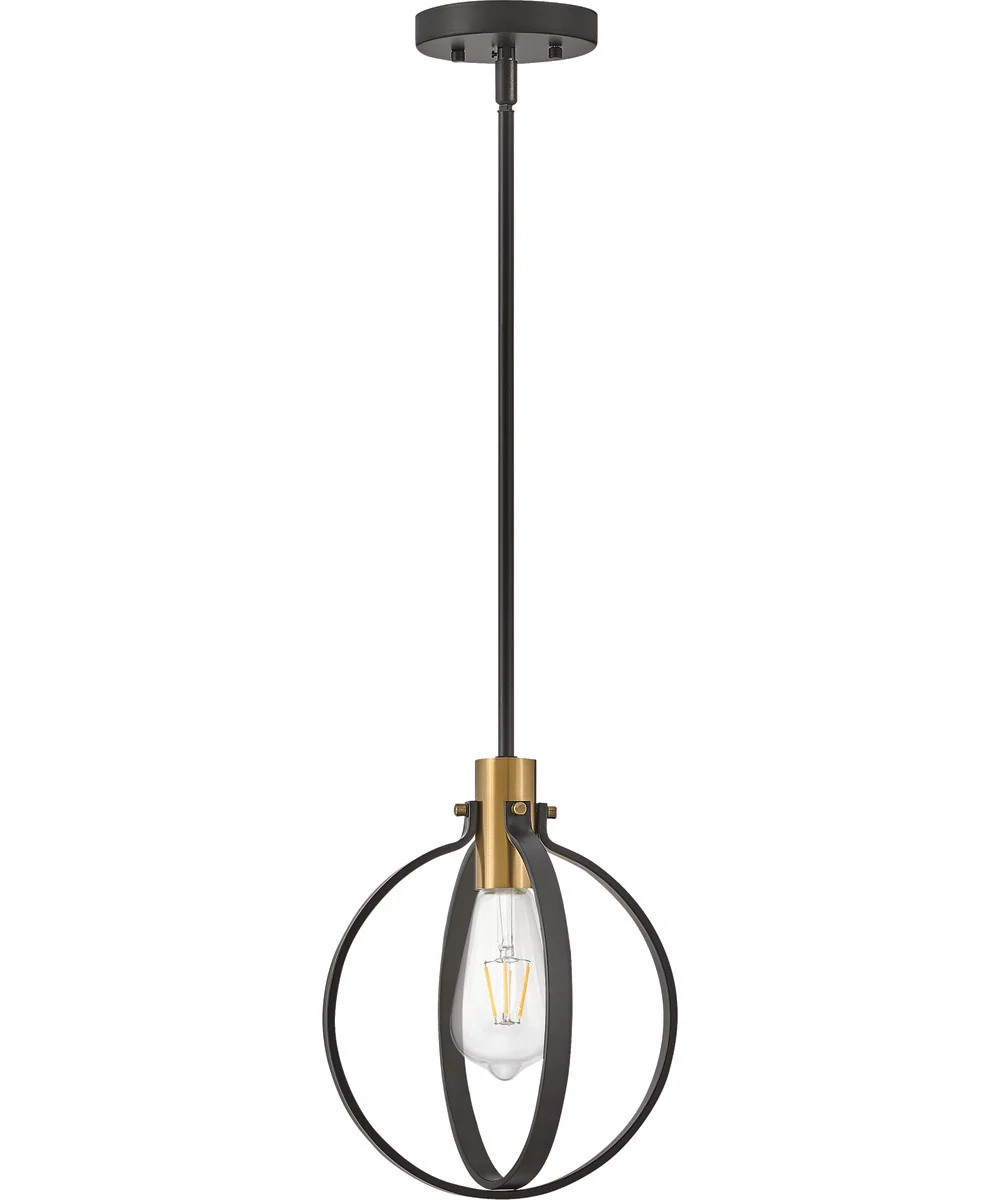 Cirque 1-Light Small Single Light Pendant in Black - Image 2