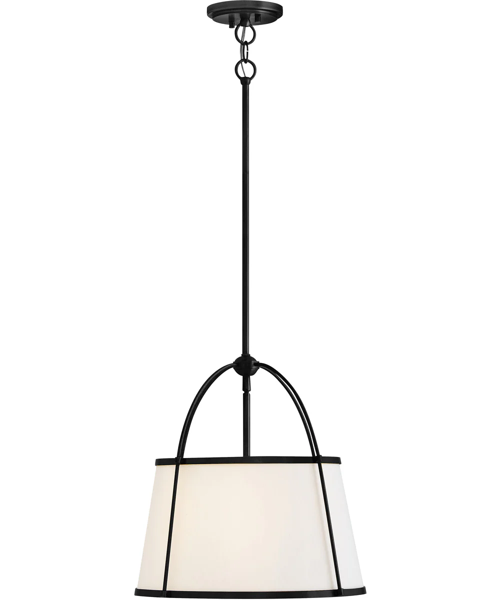 Clarke 1-Light Large Drum Pendant in Black - Image 3