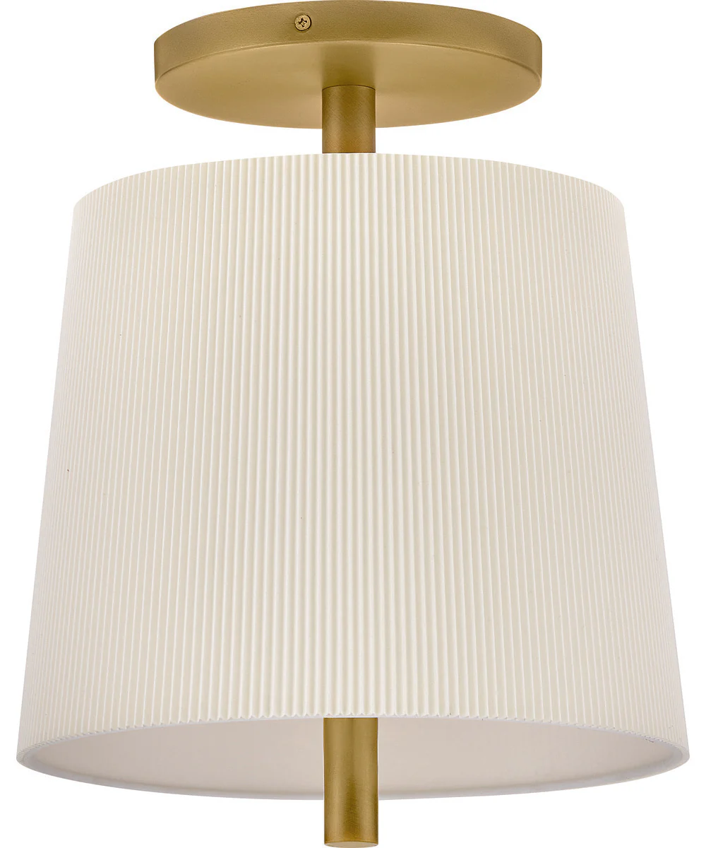 Clive 3-Light Small Semi-Flush Mount in Heritage Brass - Image 2