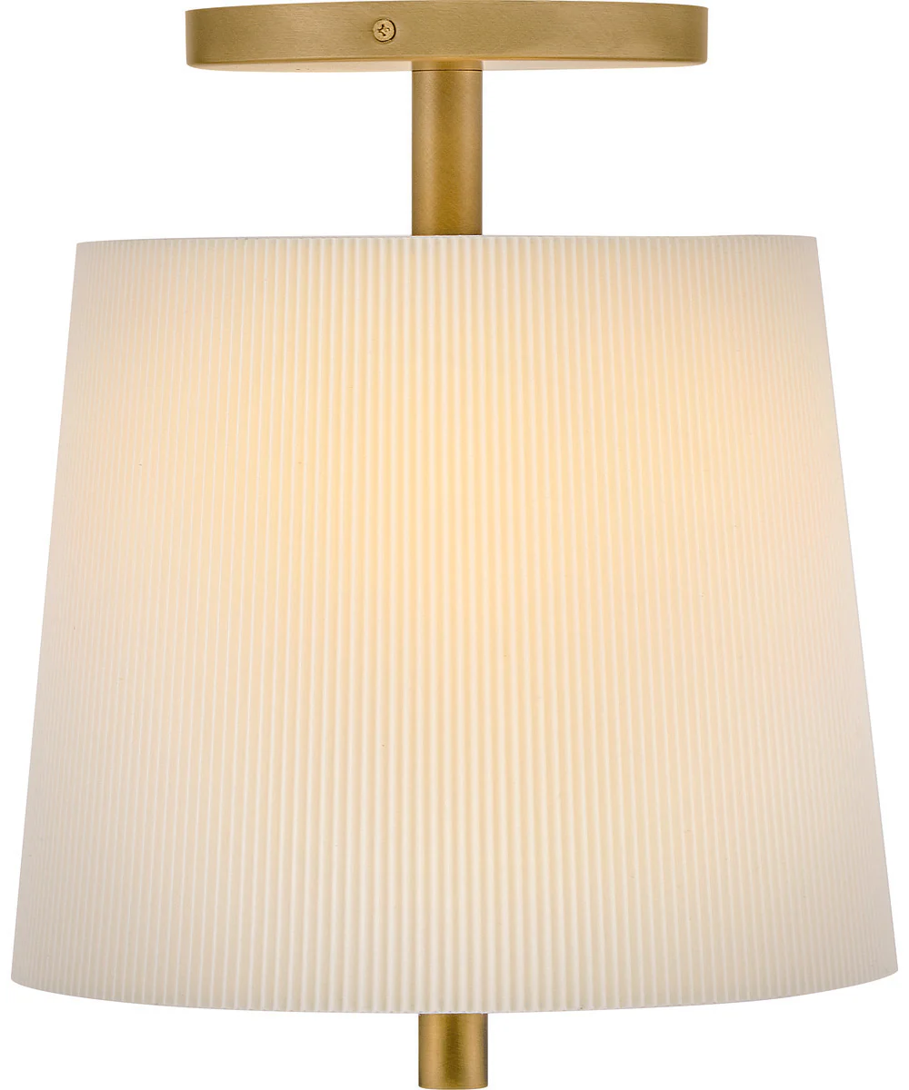 Clive 3-Light Small Semi-Flush Mount in Heritage Brass - Image 3