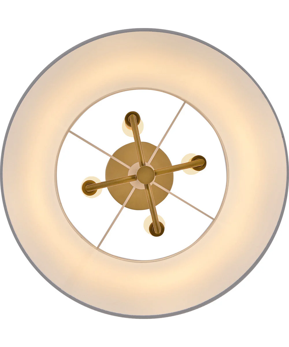 Clive 4-Light Large Tapered Pendant in Heritage Brass - Image 4