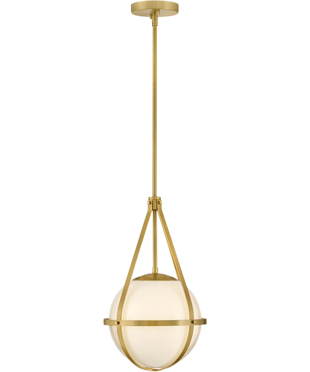 Colby 1-Light Small Pendant in Lacquered Brass - Image 2