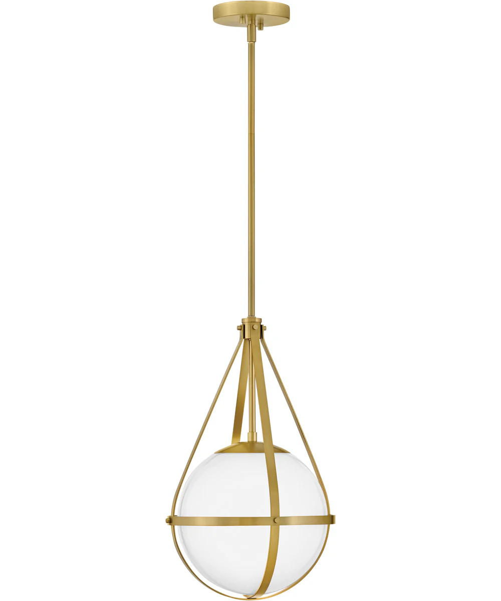Colby 1-Light Small Pendant in Lacquered Brass - Image 3