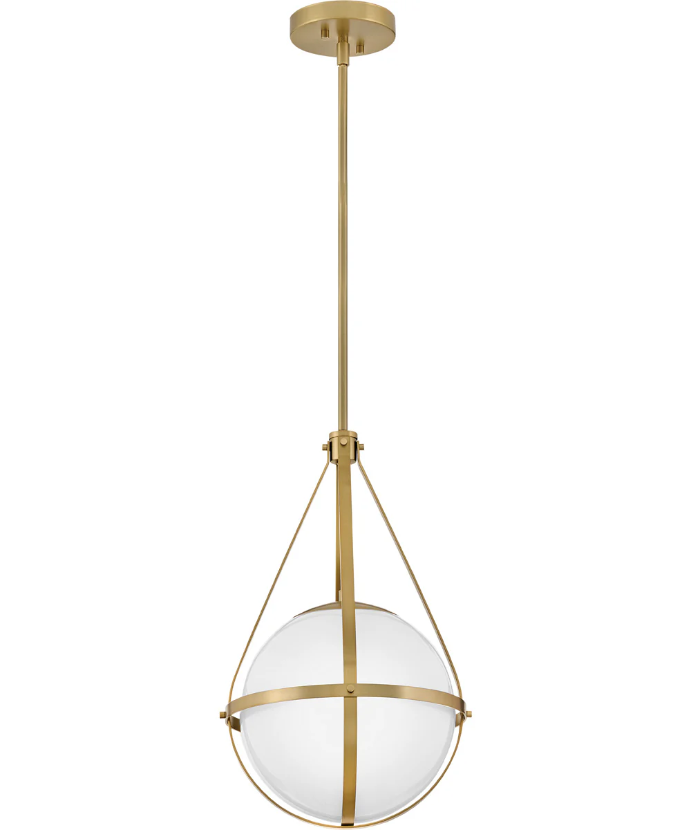 Colby 1-Light Small Pendant in Lacquered Brass - Image 6