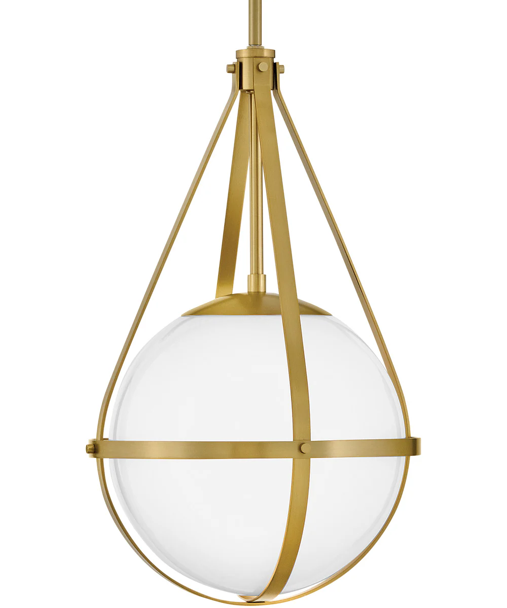 Colby 1-Light Small Pendant in Lacquered Brass - Image 8