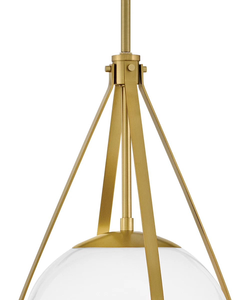 Colby 1-Light Small Pendant in Lacquered Brass - Image 9